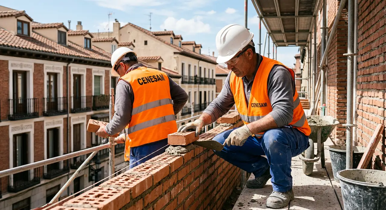 Trabajo de estructura en obra