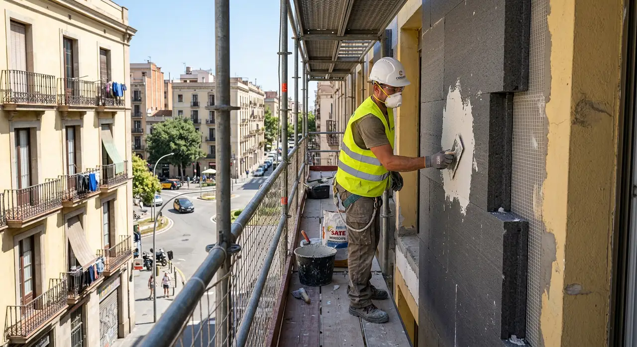 Trabajos en la envolvente de un edificio